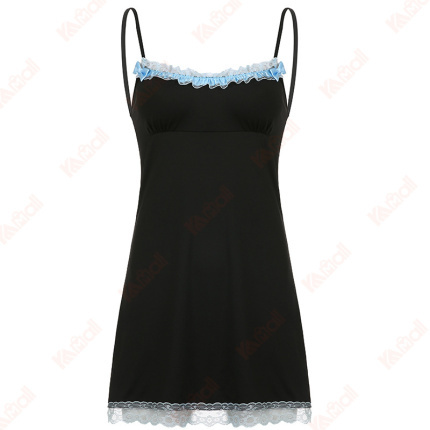 modern popular lace stitching dresses
